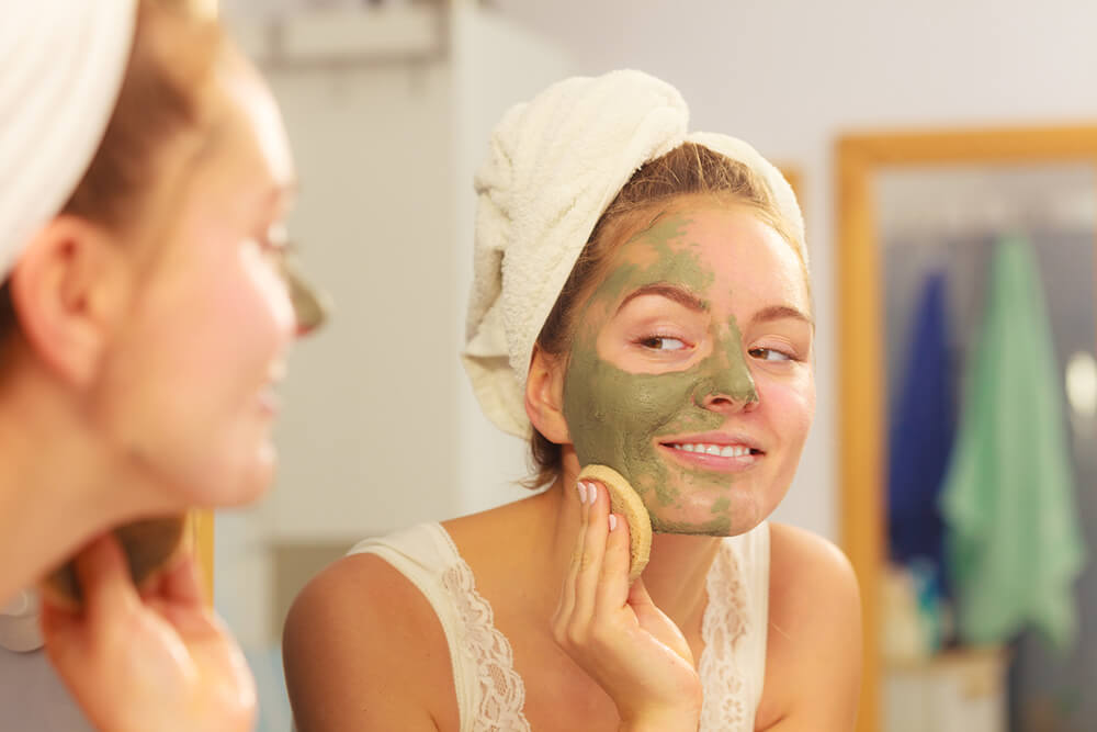 groene klei masker